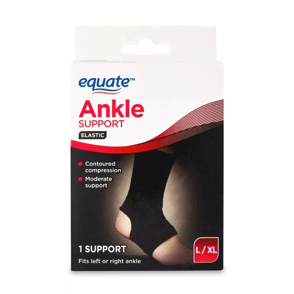 EQUATE ANKLE SUPPORT ELASTIC FOR L /XL (FOOT)
